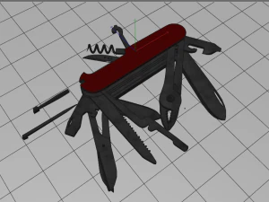 pisau swiss Model 3D