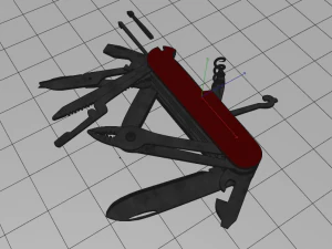 pisau swiss Model 3D