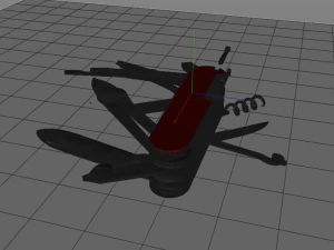 pisau swiss Model 3D