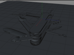 swiss knife 3D Модель