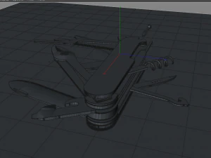 pisau swiss Model 3D