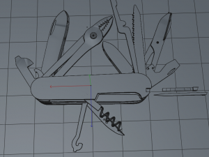 swiss knife 3D Модель