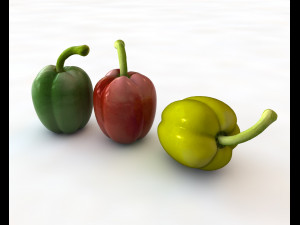 bell peppers 3D-Modell