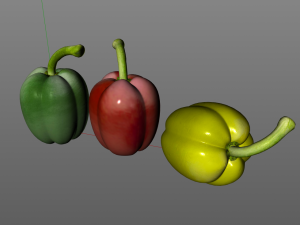 bell peppers 3D-Modell