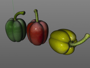 bell peppers 3D-Modell