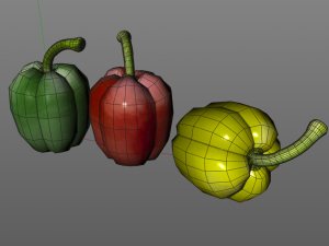 bell peppers 3D-Modell