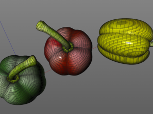 bell peppers 3D-Modell