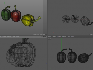 bell peppers 3D-Modell