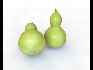 round neck gourd 3D Model