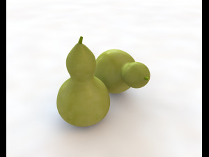 round neck gourd Model 3D