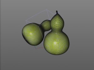 round neck gourd Model 3D