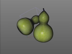 round neck gourd 3D Model