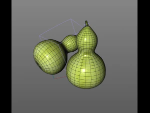 round neck gourd 3D Model