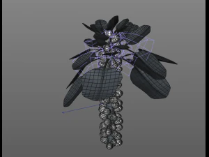 Brussels sprout plant 3D Model