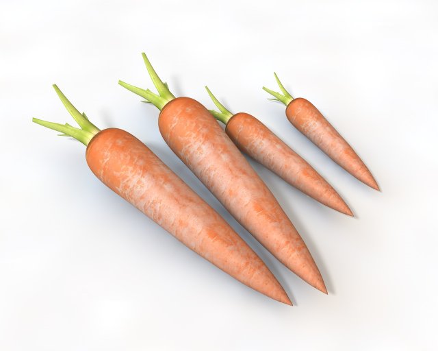 carrots Modelo 3D .c4d .max .obj .3ds .fbx .stl .blend 
