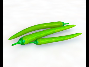 chili green pepper 3D Model