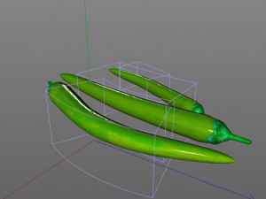 chili green pepper 3D Model