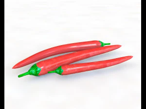 peperoncino rosso Modello 3D