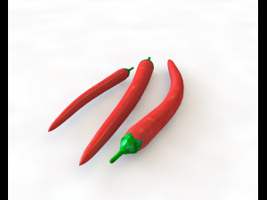 chili red pepper 3D Model