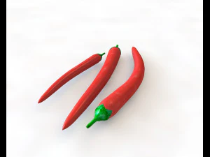 मिर्च लाल मिर्च 3D मॉडल