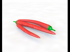 chili red pepper 3D Model