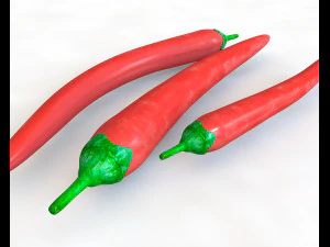 मिर्च लाल मिर्च 3D मॉडल
