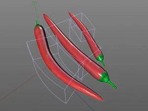 मिर्च लाल मिर्च 3D मॉडल