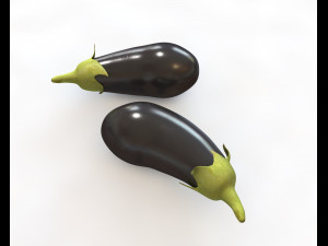 eggplant brinjal 3Dモデル