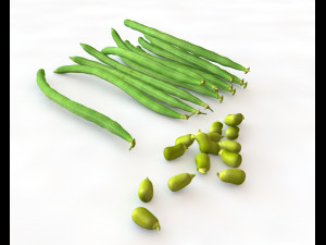 french beans 3D Model