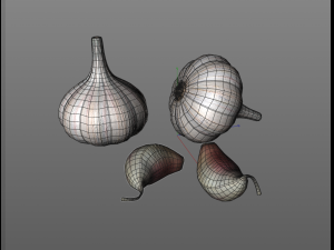 garlic clove 3Dモデル
