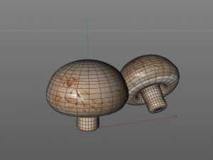 button mushroom 3D Model