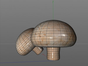 button mushroom 3D Model
