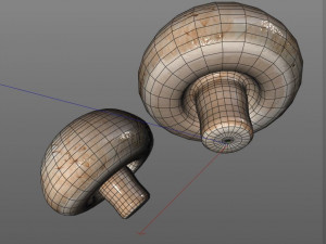 button mushroom 3D Model