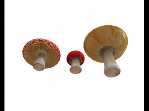 red mushroom Modelo 3D