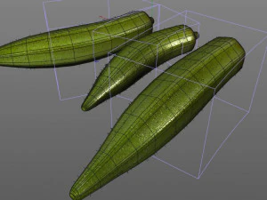 okra lady finger 3D Model