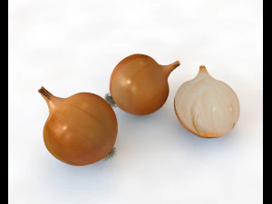 cebola amarela Modelo 3D