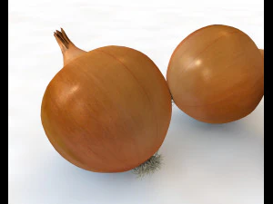 ż&oacute;łta cebula Model 3D