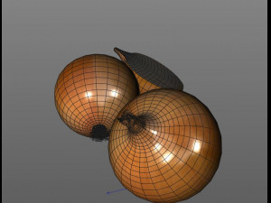 yellow onion Model 3D