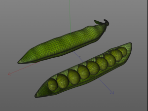 green peas 3D 模型