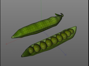 green peas 3D 模型