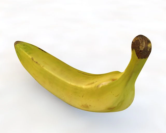plantain yellow 3D Model .c4d .max .obj .3ds .fbx .stl .blend