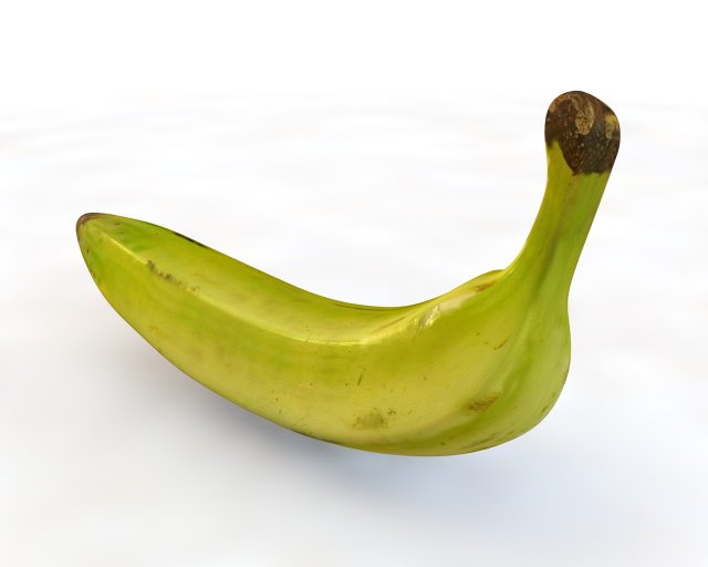 plantain yellow green 3D Model .c4d .max .obj .3ds .fbx .stl .blend 