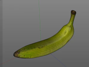 plantain yellow green 3D Model