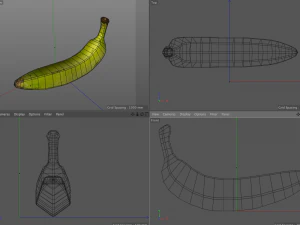 plantain yellow green 3D Model