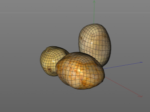 potato three type 3D Model