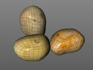 batata tr&ecirc;s tipo Modelo 3D