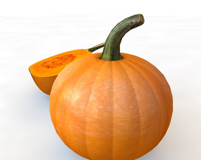 pumpkin orange Modelo 3D .c4d .max .obj .3ds .fbx .stl .blend 