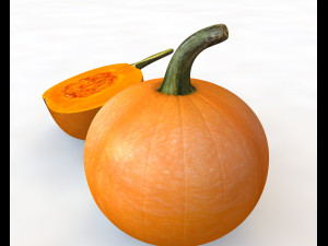 pumpkin orange Modelo 3D