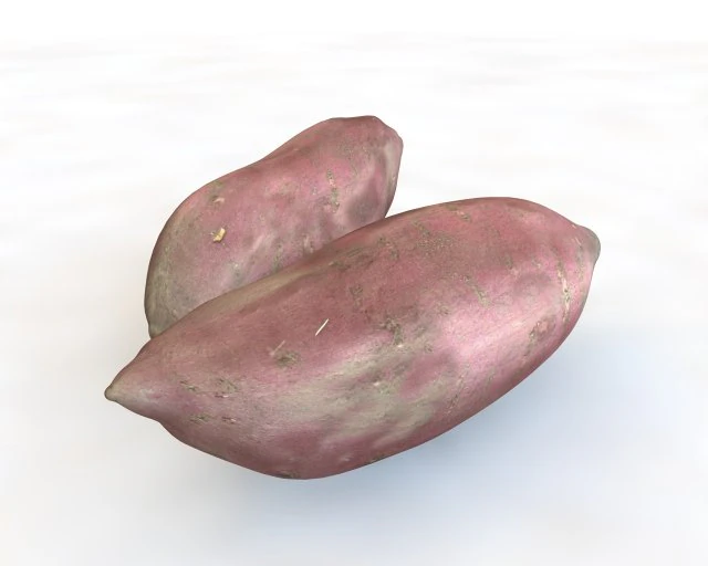 sweet potato purple 3D Model .c4d .max .obj .3ds .fbx .stl .blend