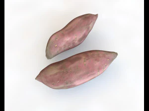 sweet potato purple 3D Model